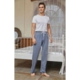 Vulcanodon Mens Plaid Sleep Pants, Cotton Pajama Pants with Pockets