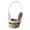 Pink, variant on Natural Bamboo Bunny Basket – Woven Rabbit Carrier for Eggs, Sustainable Easter Baskets & Gift Basket(Yellow)