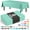 Mint, variant on Exquisite 6 Pack Premium Rectangular Plastic Tablecloth Cover 54" x 108" - Turquoise