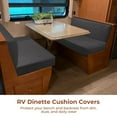 thumbnail image 3 of 2PCS RV Dinette Cushion Covers, Elastic RV Camper Bench & Backrest Cushion Covers, Stretchy Camper Loveseat Sofa Protectors, Universal Fit & Machine Washable, 3 of 8