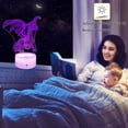 thumbnail image 4 of YSITIAN Fanmin Dragon 3D Optical Illusion Kids Lamp 3D Night Light Bedside Lamp 16 Colors with Remote Dragon Toys G1116-457, 4 of 8