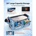 thumbnail image 5 of Large 29 Inch Dance Weekender Bag with Garment Rack - Rolling Duffle with Wheels, Perfect for Travel, Blue, 5 of 11