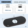thumbnail image 5 of Wowow 6.3 in. Stainless Steel Escutcheon Plate in Oil Rubbed Bronze, 5 of 5