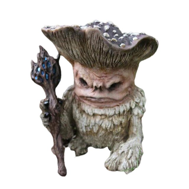 Cuento De Hadas 12 Cm Hada Seta Elfo Chamán Hechicero Troll Figura De Decoración De Jardín Hecha De Resina De Alta Yuarrent HA039902-03