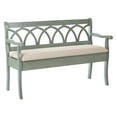 thumbnail image 1 of Pemberly Row Storage Bench in Sage Green Frame and Beige Fabric Seat Cushion, 1 of 11