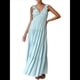 thumbnail image 1 of Vestido de Verano para Mujer, Informal, Sin Mangas, con Escote en V y Fruncido, para Playa. Azul M, 1 of 10