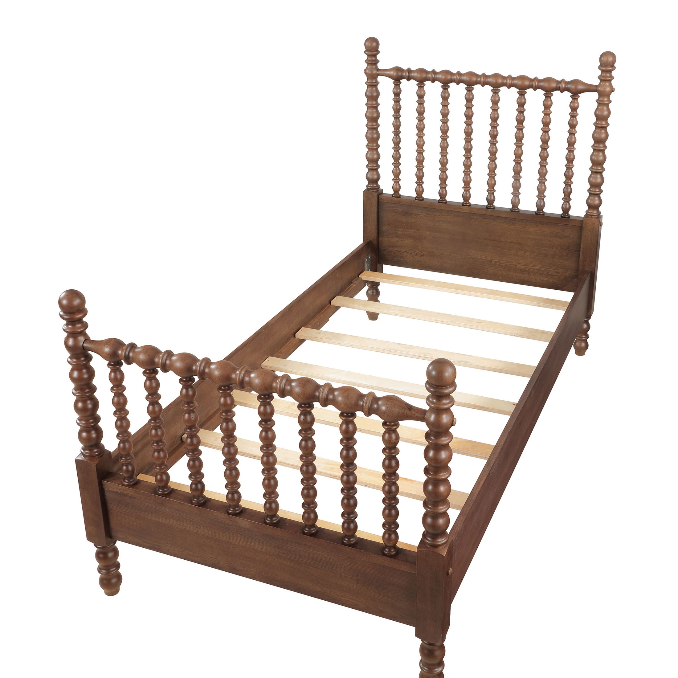 The Pioneer Woman Harper Twin Spindle Bed, Homestead Brown