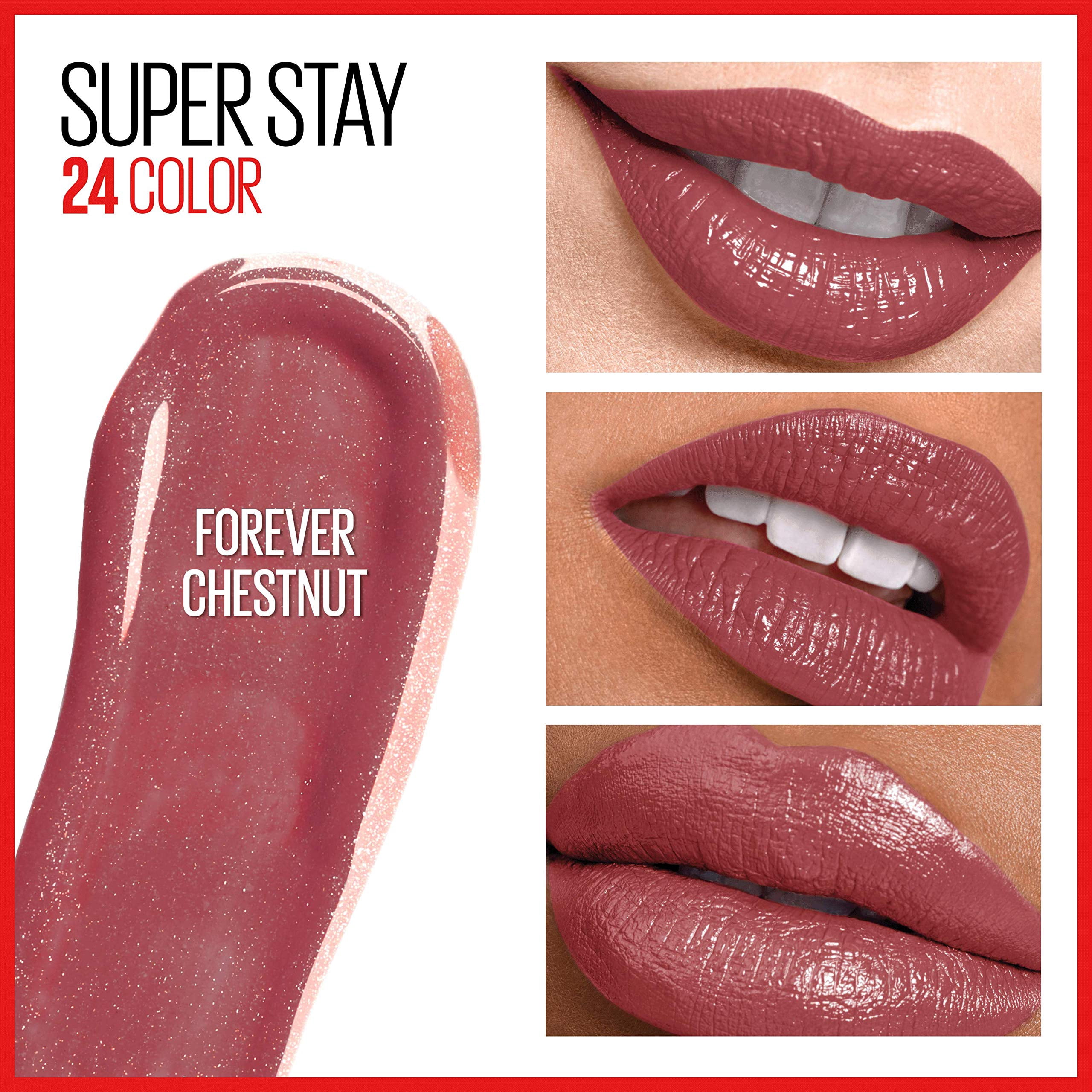 Maybelline New York Superstay 2 Step Lipcolor, Forever Chestnut (Pack of 10)