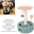 thumbnail image 2 of GFDYREE Durable Materials Cat Scratching Post, Multifunctional Design, Reinforced Base, Anxiety Reduction Bell, Adorable Appearance for Climbing Jumping (Pink), 2 of 7