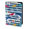 thumbnail image 2 of Pofeuu Fish And Shark Print Travel Document Organizer Passport Holder Men Women for Family (6.5 in x 4.5 in),Wallet Holder Credit Card Clutch Bag Case, 2 of 5
