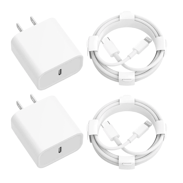 Cargador Carga Rápida Pd 3.0 Labg Compatible Para iPhone 14 8 20w 2pz Blanco
