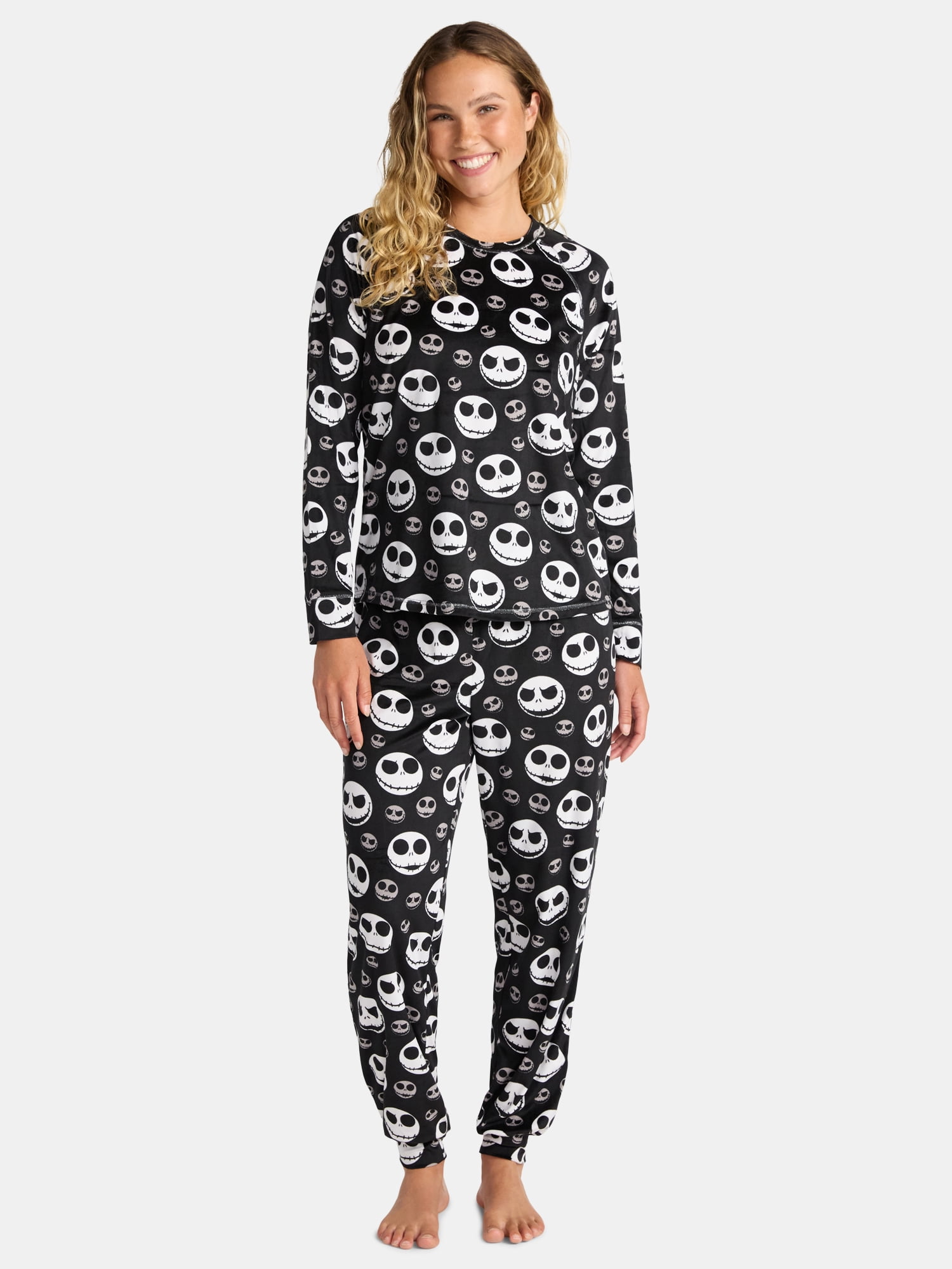 Disney Nightmare Before Christmas Women's Pajama Set, 2-Piece, Sizes S to 3X