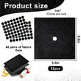 thumbnail image 2 of 12 Sheets Black Glitter Cardstock DIY Grad Cap Decorations Glitter Construction Paper for Grad Caps with Double Sided Tape for Graduation Cap Decorations DIY Crafts Scrapbook Supplies, 9.8 x 9.8 Inch, 2 of 7