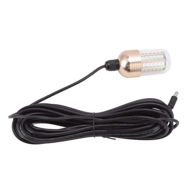 LED Fishing Light, Submersible Fishing Lamp 3000lm 60 LEDs IP68 Waterproof For Underwater Lighting For Night Fishing Green Light