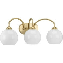 P300086-078-Progress Lighting-Carisa - 3 Light in Mid-Century Modern style - 25 Inches wide by 10 Inches high-Vintage Gold Finish