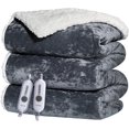 thumbnail image 1 of GARVEE Electric Heated Blanket Queen Size 84"x90" Velvet Soft Dual Controls Fast Heating Blankets,Over-Heat Protection,Grey, 1 of 9