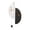 A, variante sur TIEVOSA Horloge d'Angle Moderne Horloge Double Élégante Horloge d'Angle à Induction Lumineuse Horloge d'Angle Silencieuse pour Chambre avec Échelle Numérique