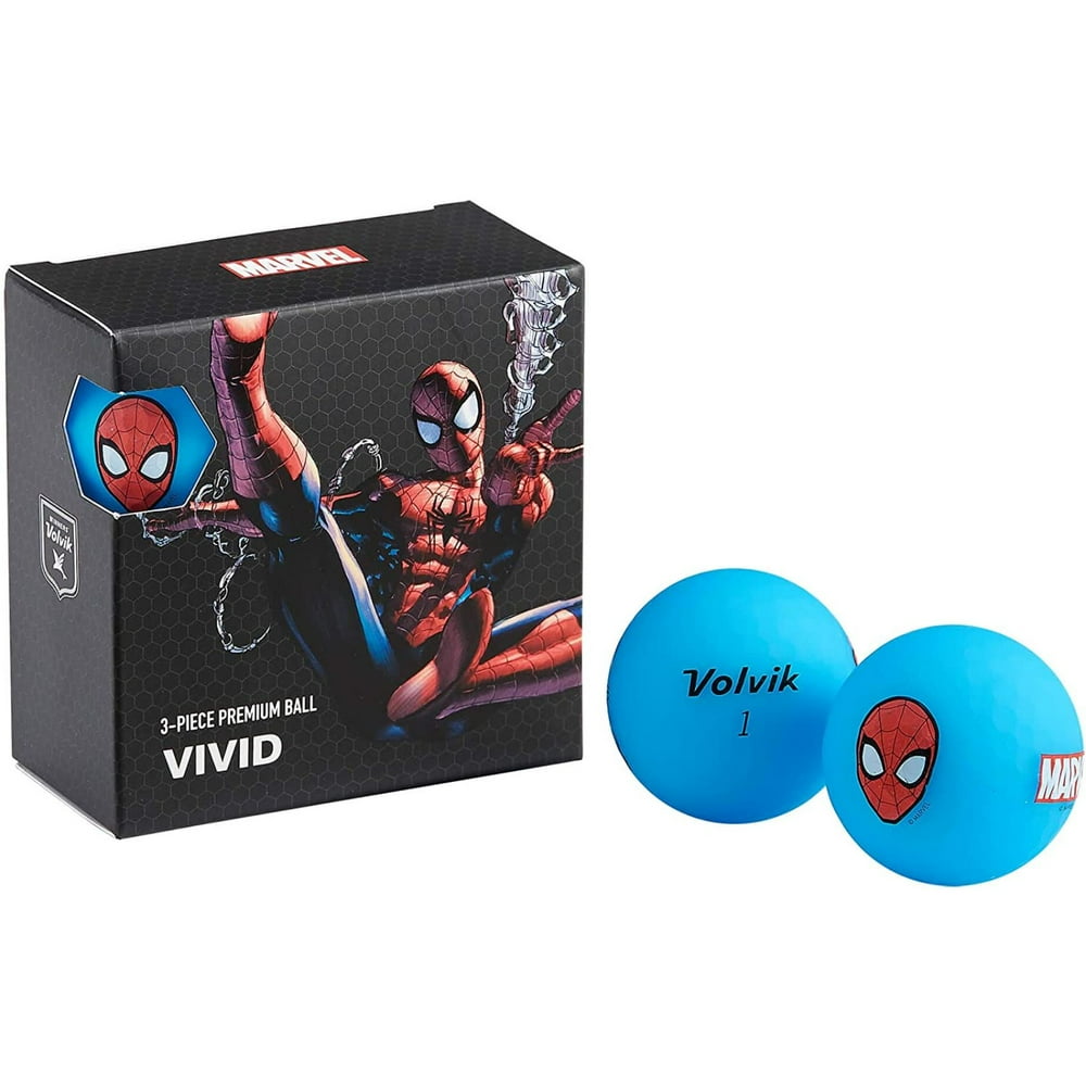 Volvik Marvel Golf Balls 4 Pack, Spider Man