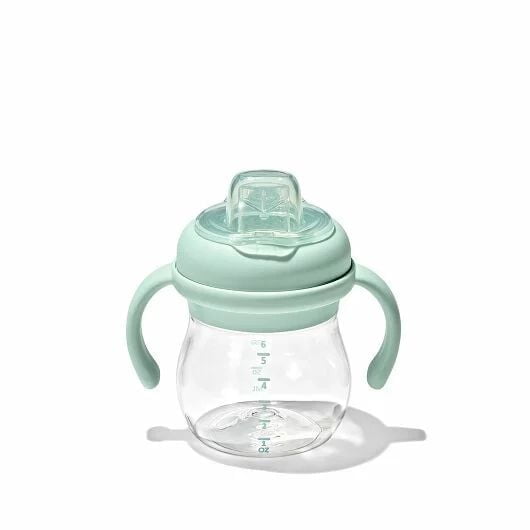 Oxo Tot Transitions Soft Spout Sippy Cup with Removable Handles - 6 ounces - Opal