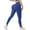 Blue, variant on Gytharion Gym Workout Yoga Pants for Women Fashion Solid Casual Butt Lifting Athletic Ankle Leggings Stretch Slim Fit High Waist Ribbed Knit Yoga Leggings
