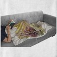 thumbnail image 6 of Fall Soft Flannel Fleece Throw Blanket, Watercolor Style Autumn Landscape with a Road Among the Trees Rural Environment Eco, Cozy Plush for Indoor and Outdoor Use, 50" x 60", Multicolor, by Ambesonne, 6 of 6
