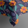 thumbnail image 5 of Pioneer Flower Floral Print Pattern Square Tablecloth, Waterproof Wipeable Spillproof Washable Table Cover for Home Kitchen Party Decor, 42"x42", 5 of 6