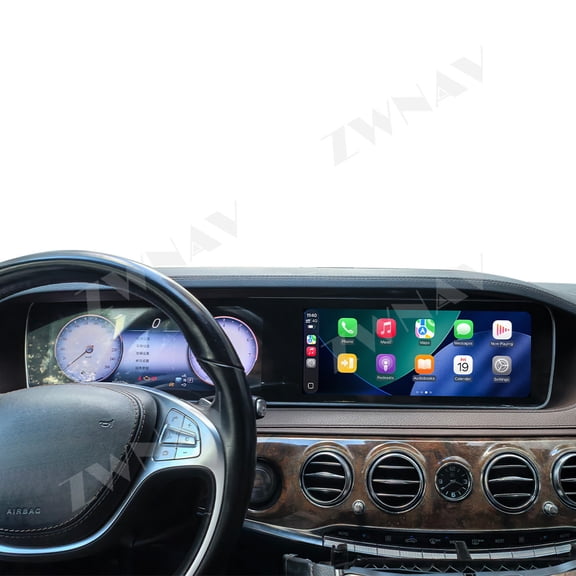 ZWNAV 12.3 inch Android 13 for Mercedes-Benz S-Class W222 2014-2017 LCD Screen Car Audio,GPS Navigation BT Touchscreen,Carplay Multimedia Unit