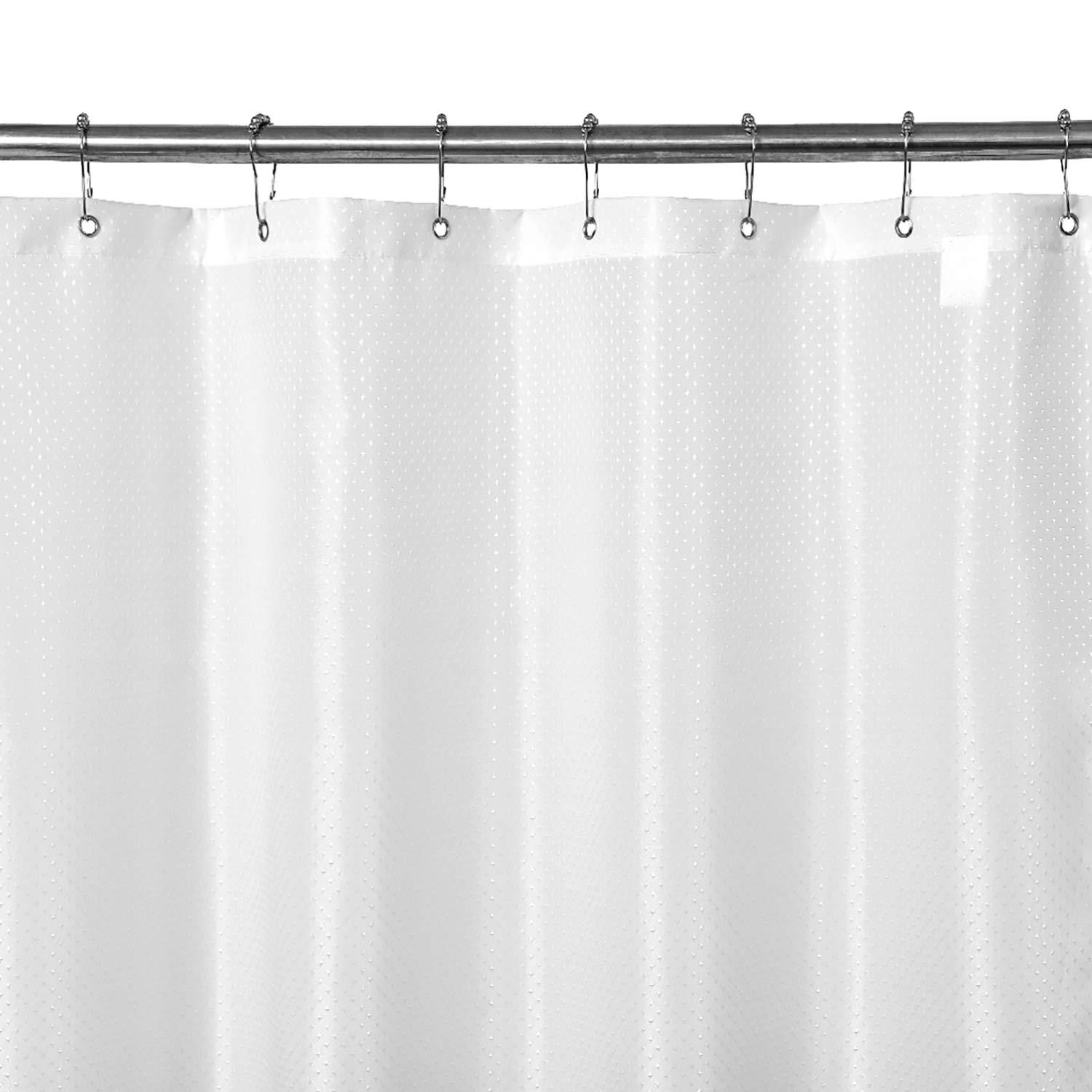 Breathable Tpu Machine Washable Brown, Brown Fabric Shower Curtain Liner