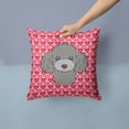 thumbnail image 2 of Carolines Treasures BB5329PW1414 Silver Gray Poodle Fabric Decorative Pillow, 14Hx14W, multicolor, 2 of 4