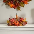 thumbnail image 4 of Nearly Natural 8" Maple Pumpkin and Gourd Artificial Plant Candelabrum, Multicolor, 4 of 6