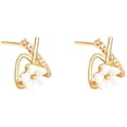 thumbnail image 1 of 1 par de tachuelas de orejas de flores joyas de joyería para niña para mujeres joyas para mujeres, 1 of 5