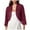 Wine, variant on Lightweight Cardigans for Women Cropped Cardigans Sweaters Long Sleeve Open Front Short Shrugs Black,One Size
