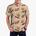 thumbnail image 1 of Fotbe Cartoon Squirrel Camiseta Polo de Golf para Hombre con Estampado – Camisa Deportiva Transpirable con Cuello Abotonado-4X-Large, 1 of 6
