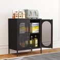 thumbnail image 2 of Fumedo 2-Door Accent Cabinet, Metal Storage Cabinet with Adjustable Shelf, 30.7 x 16.92 x 8.46 Inches, 2 of 6