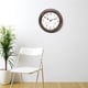thumbnail image 3 of Reloj de pared a pilas para colgar en la pared, ideal para el hogar, la sala de estar y la temperatura interior. Tono de latón negro, 3 of 8
