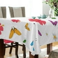 thumbnail image 3 of Colorful Butterfly Rectangle Tablecloth, Dust Proof Anti Wrinkle Wipeable Table Cloth Tabletop foration of Dinner Kitchen Wedding Holiday Party 60"x108" Decor Gift, 3 of 7