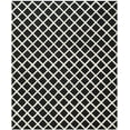 thumbnail image 2 of SAFAVIEH Cambridge Kenneth Geometric Diamonds Wool Area Rug, Black/Ivory, 8' x 10', 2 of 5