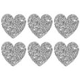 thumbnail image 1 of Uxcell 6-Pack Parches de Corazón de Strass para Planchar 5.5cm Adhesivos Brillantes para DIY/Ropa/Zapatos/Bolsas, 1 of 7