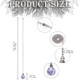 thumbnail image 2 of 2 Pcs Crystal Ceiling Fan Pull Chain, Glass Ceiling Fan Pull Chain, Fan Lamp String Pulls Crystal Decorative Extension with Connector for Ceiling Light Fan 21", 2 of 7