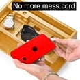 thumbnail image 3 of PYYAN-Nightstand Organizer for Men, Luxury Bamboo Phone Docking Station for Dad Husband, Charging Organizer Cell Phone Stand Tablet Stand for Boyfriend Graduation Office Father's Day, 3 of 4