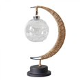 thumbnail image 1 of Warm White Led Moon shaped Lamp Hemp Rope Iron Rattan Ball, 1 of 4