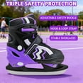 thumbnail image 3 of JZY Comfortable Kids Ice Skates with Breathable Fabric,Adjustable & Smooth Gliding for Boys & Girls (Ages 3-12),Perfect for Indoor and Outdoor Skating, 3 of 7