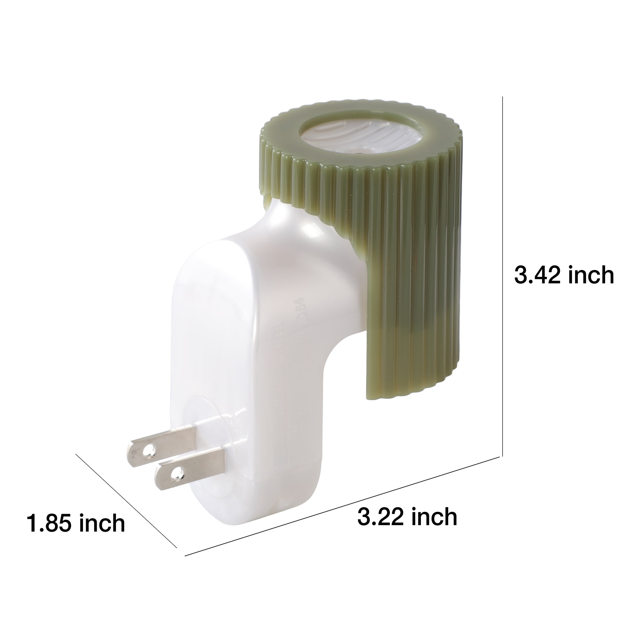 Mainstays Aroma Accents LED Fragrance Plug-in, Ribbed Texture, Bay Leaf