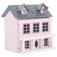 thumbnail image 1 of KAKOWELY Mini casa de madera con micropaisaje, estilo europeo, 1 of 5