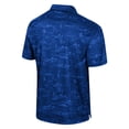 thumbnail image 3 of Men's Colosseum Royal Kansas Jayhawks Daly Print Polo, 3 of 3