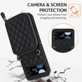 thumbnail image 5 of Compatible Samsung Galaxy Z Flip 4 Case Wallet with Card Holder,Shockproof Leather Detachable Crossbody Lanyard Case for Samsung Z Flip 4 Wallet Case Purse,Galaxy Z Flip 4 Case for Women Black, 5 of 14