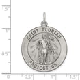 thumbnail image 3 of Sterling Silver Antiqued Saint Florian Medal, 3 of 4