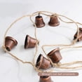 thumbnail image 3 of Christmas sale! Vintage Bell Hanging String of 9 Bells Christmas Jingle Bells Wall Hanging Handicrafts Bells Indian Style Bells Metal Vintage Hanging Bells for Home Office Wall Door Decorations, 3 of 6
