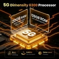 thumbnail image 6 of FOSSiBOT F110 Pro 8+20GB+128GB/1TBDimensity 6300 Octa-Core Android 15, Outdoor 5G Rugged Smartphone Unlocked, 10000mAh Battery, 50MP Camera, NFC, Smart Toolbox, 6 of 8