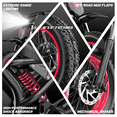 thumbnail image 3 of 16" Electric Dirt Bike Ebike for Teens, 1000W Motor 1500W Peak, 48V 17.5Ah Removable Battery, 16x3" Fat Tire, Full Suspension, UL2849 Certified, Red, 3 of 4